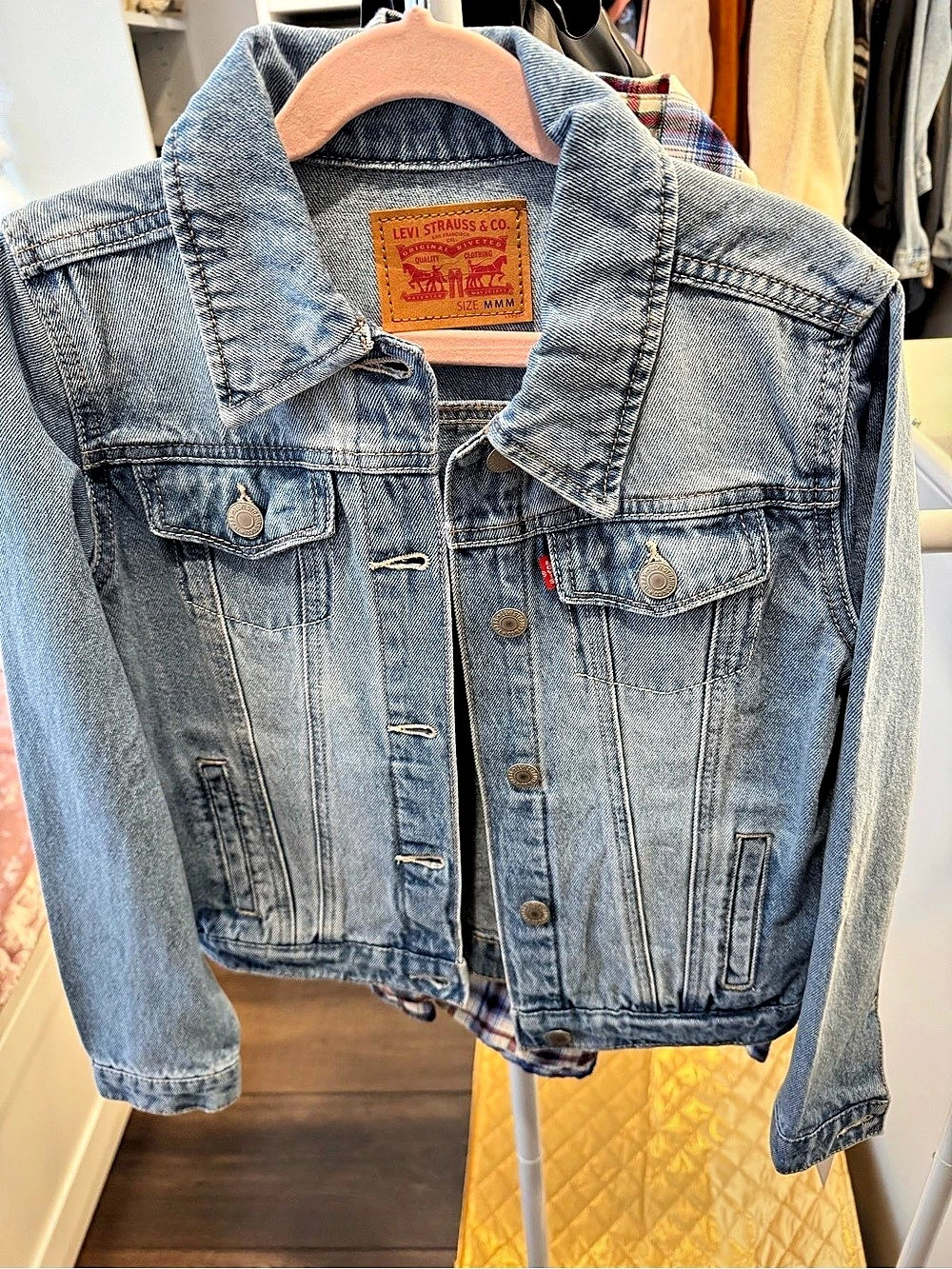 Levi's Kids Denim Trucker Jacket Blue Medium NWT